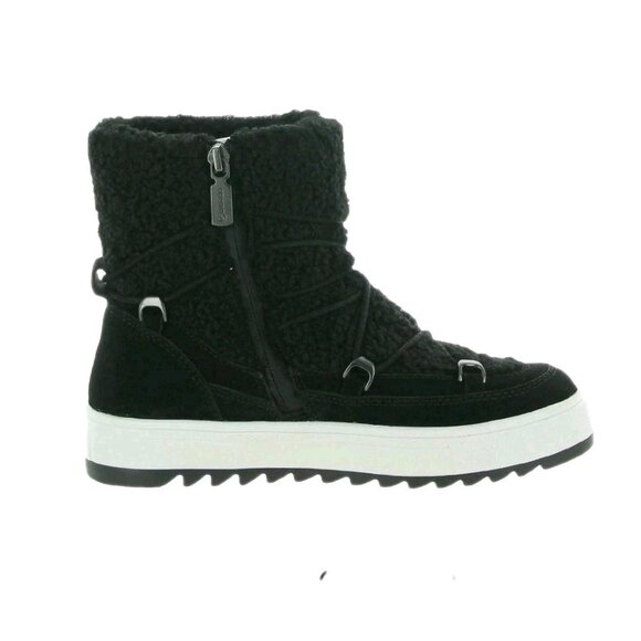 Blondo Sanity Black Waterproof Suede Faux Fur Winter Snow Boots Women Bootie 10 - Picture 3 of 14